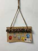 Wieszak na pisanki drewniany jajka Wielkanocne ozdoba Home Accents