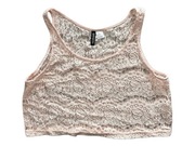 Crop-top koronkowy, H&M, M