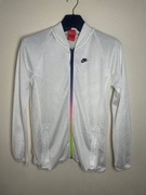 Bluza do biegania siatkowa odblaskowa biała, Nike