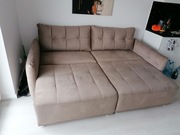 Piękna sofa 3osobowa rozkładana jak nowa narożnik bardzo wygodna glamour 