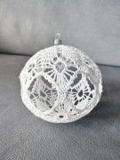 Dekoracja świąteczna - bombki z kordonka / duże