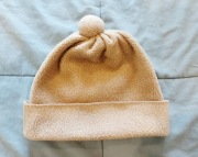 Beżowa czapka z polaru polarowa beż 6 - 12 lat unisex chłopięca okazja