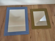 Lustro w ramie z malowanego szkła