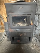 Kominek Koza 9 KW z płaszczem wodnym-Zestaw