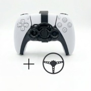 Mini Kierownica do Pada PS5 Pakiet Czarny