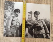 Fotografia PRL żołnierze granicą PRL mundur pieczątka Żołnierz  Wolnośći