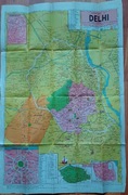 Mapa Delhi Indie 50x76 cm skala 1:40000  1990 r.
