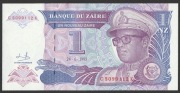 Zair 1 nowy zair 1993 - Mobutu Sese Seko - stan bankowy UNC