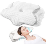 Poduszka ergonomiczna z pianki memory, na ból szyi, ramion i głowy