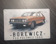Tablica ozdoba garażu FSO Polonez BOREWICZ 