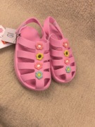 Piankowe różowe sandały dziecięce cleve 30