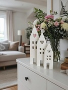 Dekoracja domki 16/12/9 cm – rękodzieło, minimalistyczne