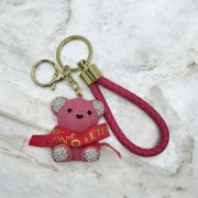 Breloczek przywieszka do torebki kluczy plecaka miś różowy