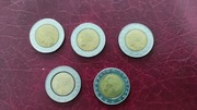 Włochy 500 lirów 1983, 1984, 1991,1992,1995