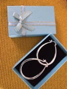 Srebrne kolczyki próby 925 łezki krople NOWE