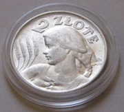 2 zł złote Żniwiarka 1924 r. Odwrotka