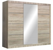 Szafa VISTA 250x61x215 cm sonoma / lustro