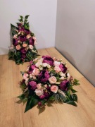 Stroik na grób ,kompozycja na cmentarz ,wiązanka z wazonem, zestaw K22k