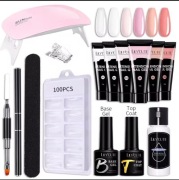 LILYCUTE Zestaw żeli do paznokci 6W Lampa LED Pełny zestaw do manicure