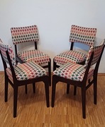 4 krzesła R. Hałas,typ 296 Motylek, OKAZJA po reno