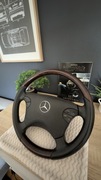 Kierownica  Drewno/Skóra Mercedes W210 W208 | PODUSZKA ORYGINAŁ AMG 