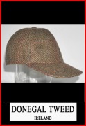 czapka z daszkiem klapki John Hanly 58 M Donegal Tweed Harris Wełna stetson