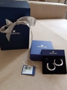 Kolczyki SWAROVSKI mini hoop