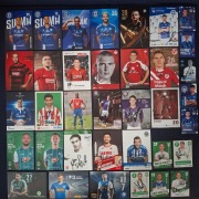 Gwiazdy EKSTRAKLASY i polskiej ligi karty klubowe z autografem