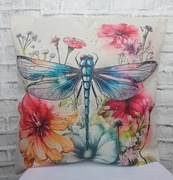 Poszewka na poduszkę z ważką 