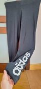 Leginsy M adidas damskie sportowe duże logo napis