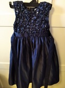 Sukienka  granatowa z cekinami ,wizytowa r.104