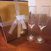 Kieliszki do szampana komplet 2 szt. ślub wesele toast prezent ślubny