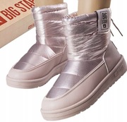 Śniegowce damskie firmy Big Star rozmiar 38 Ocieplane Róż Różowe 