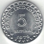 Indonezja 5 rupii 1979 FAO - 23 mm