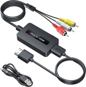SUNNATCH Konwerter RCA (Chinch) do HDMI z kablami HDMI i RCA w zestawie