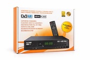 Dekoder DVB-T2 HEVC H.265 full HD 1080p + Antena DVB-T2 magnetyczna 360*