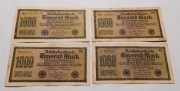1000 marek 1922  4 różne odmiany 