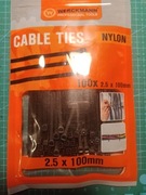 Opaska kablowa Werckmann 2,5 mm x 100 mm 100 szt. CZARNE