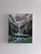 Obraz malowany ręcznie farbami akrylowymi 