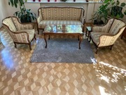 Komplet mebli stylowy drewno odnowiony styl ludwik