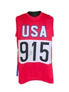 ! AUTOGRAF CARL LEWIS koszulka USA z autografem i Certyfikatem JSA