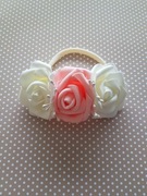 Opaska z różyczkami na chrzest, sesje zdjęciowe 