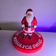 Figurka Świętego Mikołaja robiona ręcznie