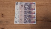 Banknoty UNC 20 ZŁ Seria:AB