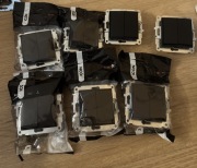 Karlik ICON czarny mat łącznik krzyżowy podwójny 12IWP-66.1