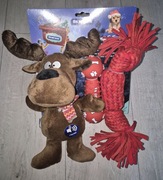 Świąteczny zestaw zabawek dla psa