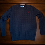 Sweter męski Polo Ralph Lauren czarny - M - Nowy z metką