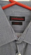 Koszula w kratę L slim fit niebieska