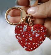 Serce, serduszko, love, breloczek, cyrkonie