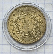 #3122 Tunezja 1 frank1921 piękna 